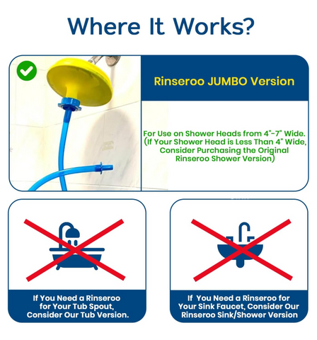 Jumbo Shower Hose w/ Spout Jumbo Shower Hose w/ Spout