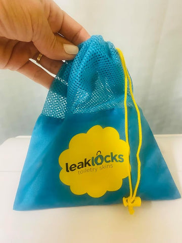 (4 Pack) LeakLocks® Toiletry Skins with Storage Bag - Vibrant Vacay