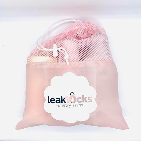 (4 Pack) LeakLocks® Toiletry Skins with Storage Bag - Nomadic Neutral