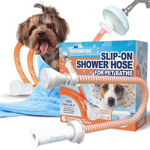 Slip-On pet Bather for Shower