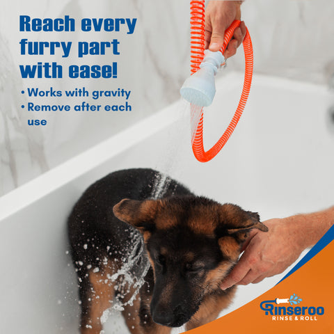 Slip-On pet Bather for Shower