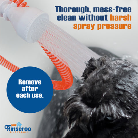 Slip-On pet Bather for Shower