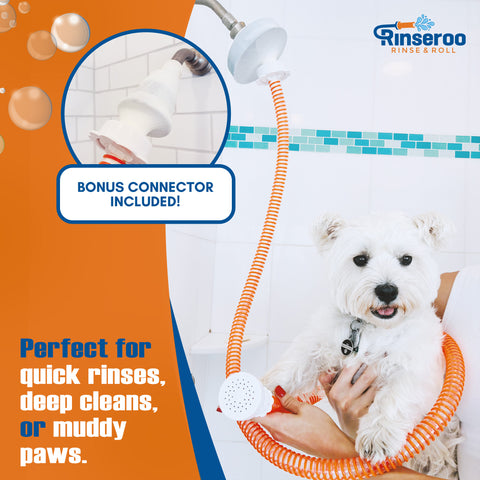 Slip-On pet Bather for Shower